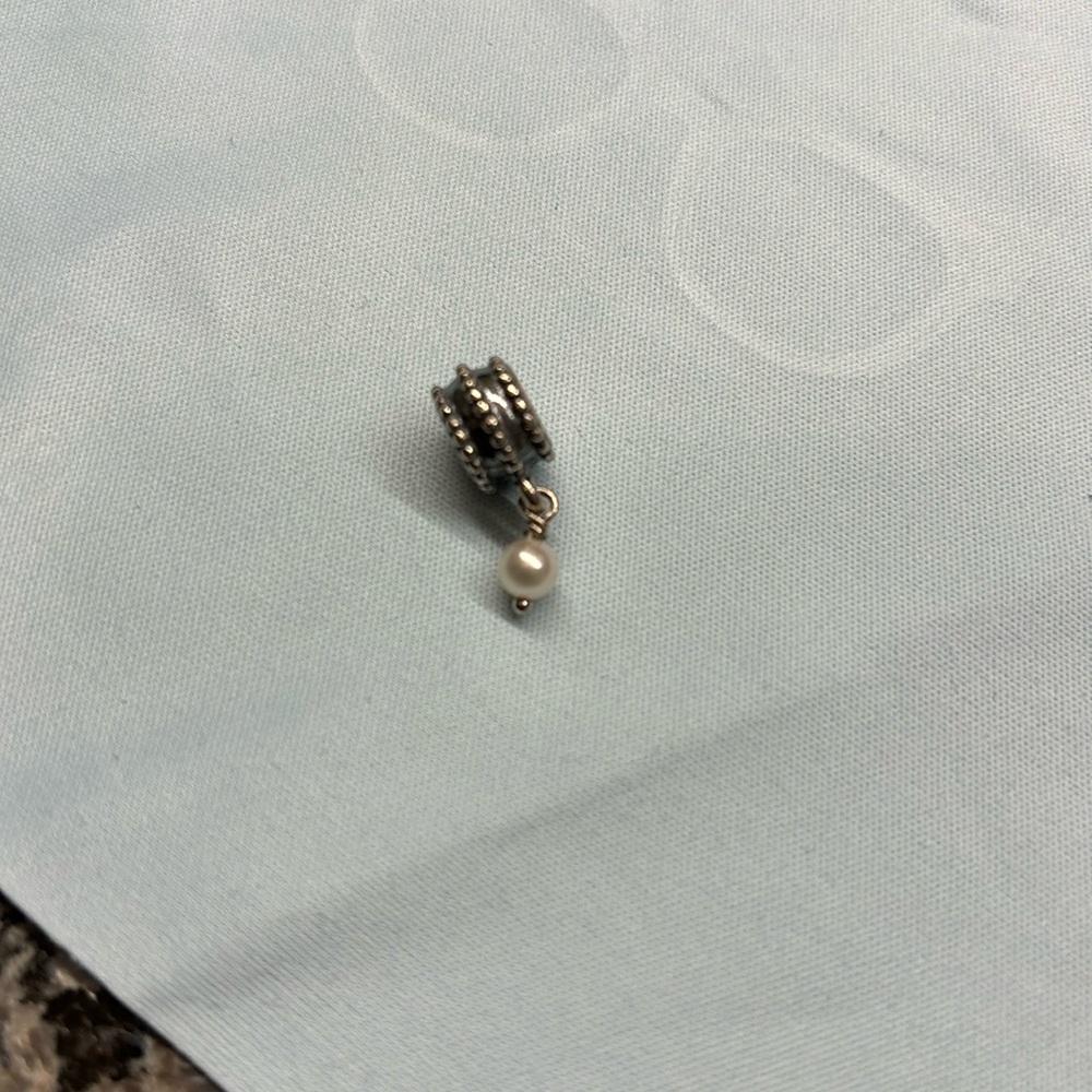 Pandora hanging pearl charm